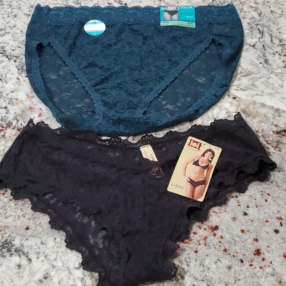 2 pair lace panties
